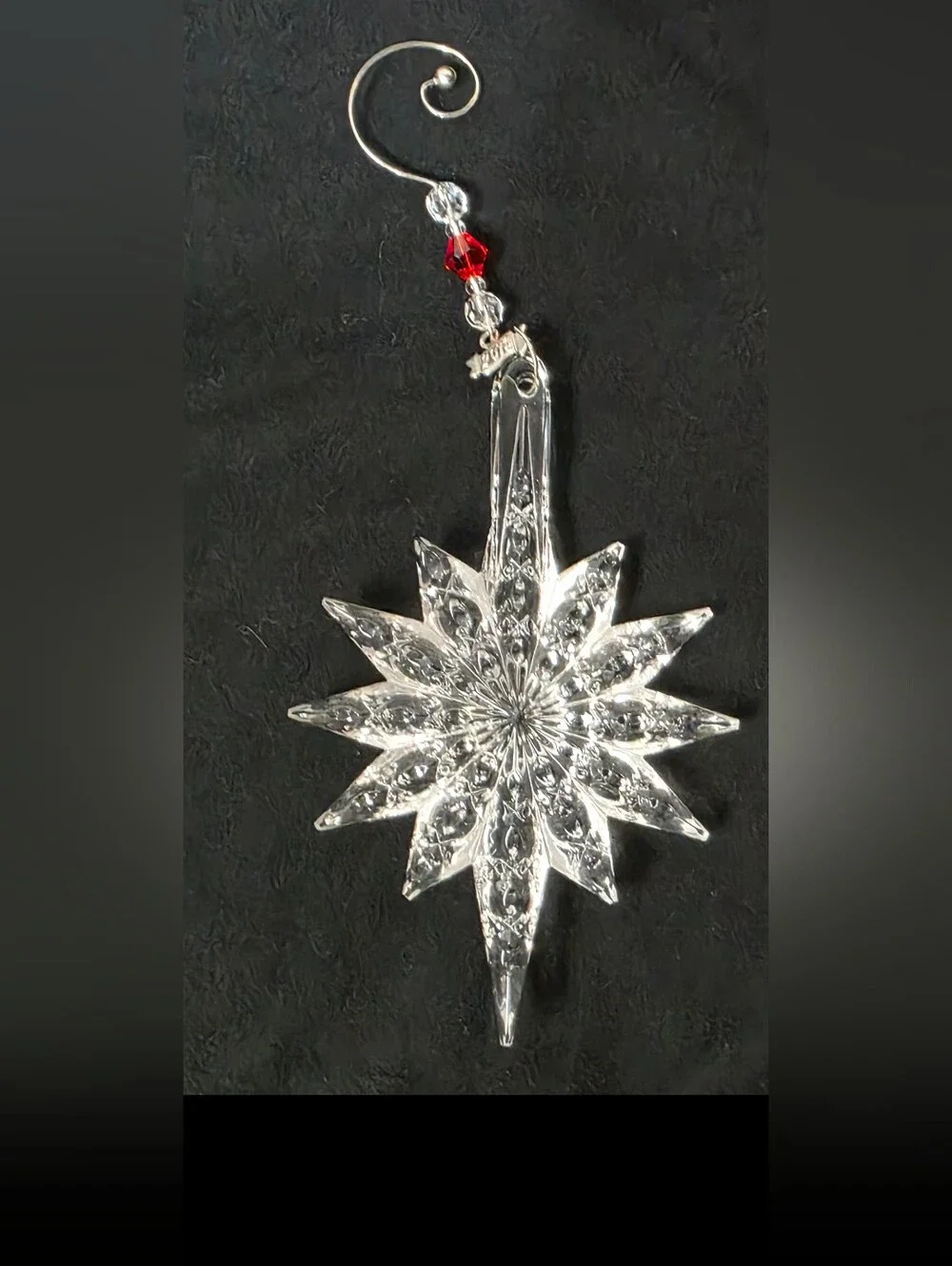 Waterford Crystal 2013 Annual Snowstar Ornament With Tag And Hanger